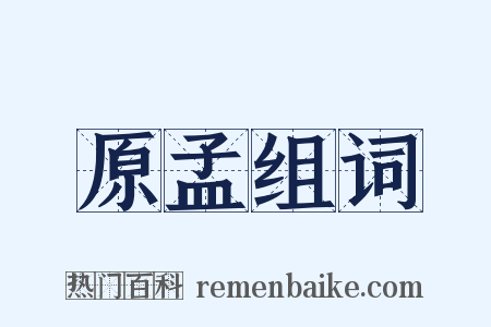 原孟组词是什么意思的图片